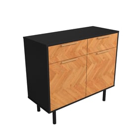 Manhattan Comfort Liam Black Sideboard