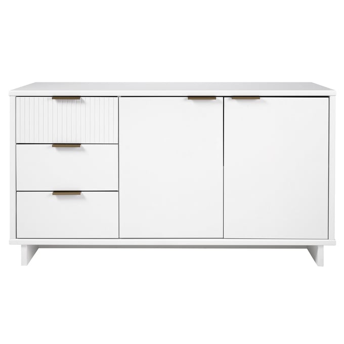 Manhattan Comfort Granville White 55.07 Inch Sideboard MHC-SB-5001