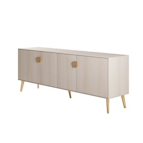 Manhattan Comfort Haley White 78.7 Inch Sideboard