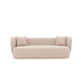 Manhattan Comfort Siri Wheat 92.52 Inch Sofa with Pillows