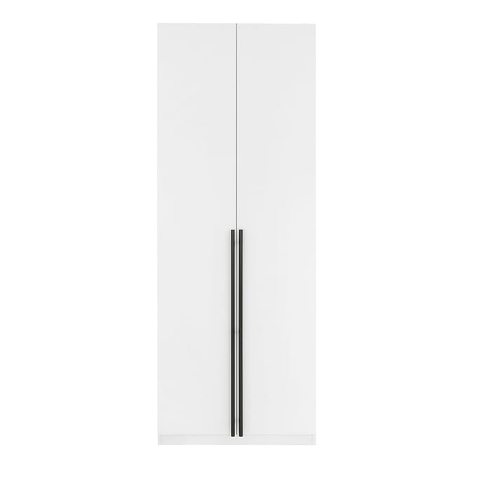 Manhattan Comfort Lee White Freestanding Wardrobe Closet 1.0 MHC-WC001-WH