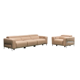 Modern Heritage Luca Camel Power 2pc Living Room Set