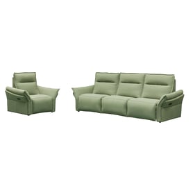 Modern Heritage Vittoria Green Power 2pc Living Room Set