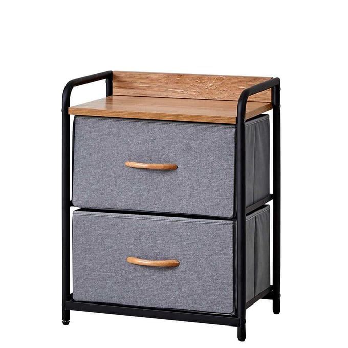Monster Living Querencia Grey 2 Drawer Chest ML-FS-2T