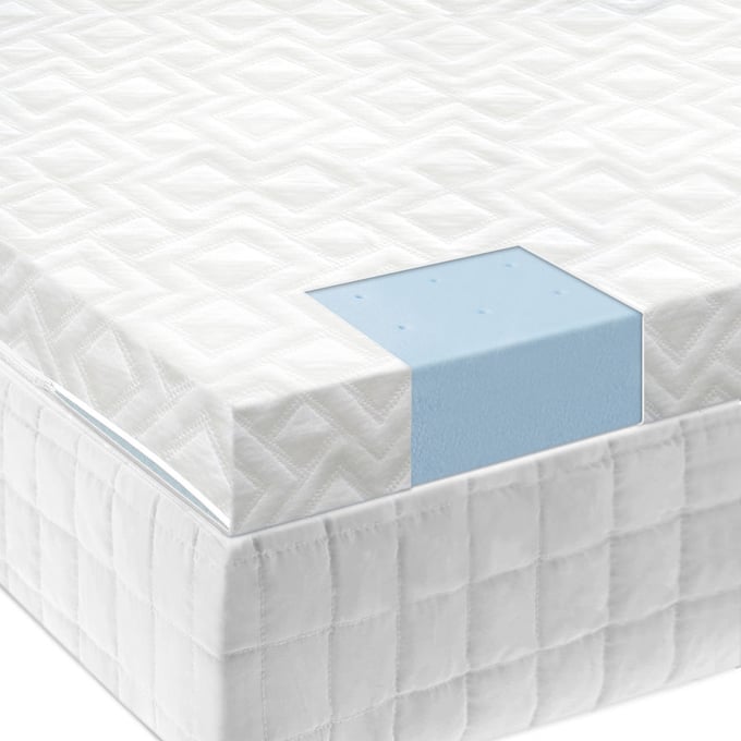 Malouf Queen Gel Memory Foam Mattress Topper MLF-IS25QQ45GT