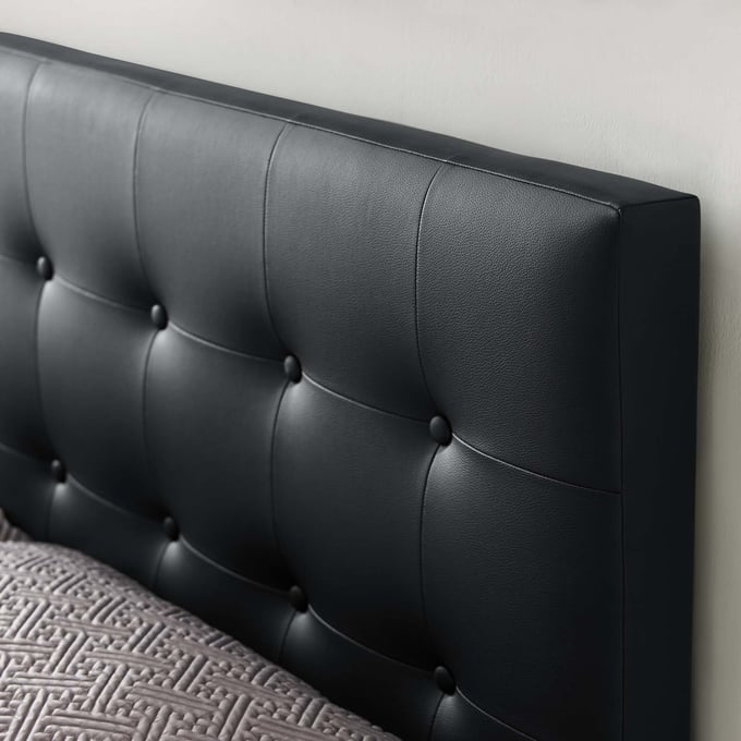 Black shop vinyl headboard