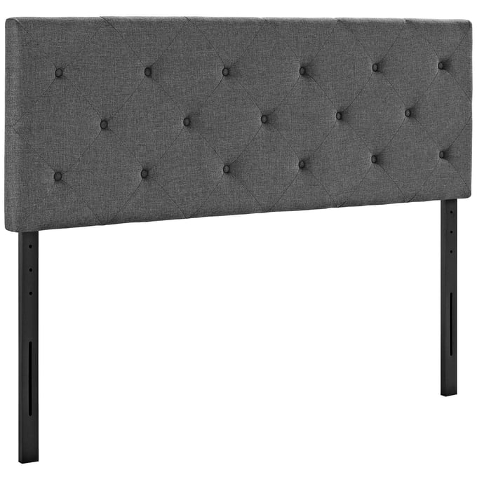 Modway Furniture Terisa Gray King Upholstered Headboard MOD-5372-GRY