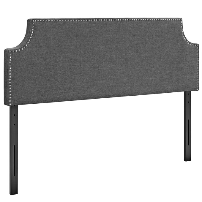 Modway Furniture Laura Gray King Upholstered Headboard MOD-5396-GRY