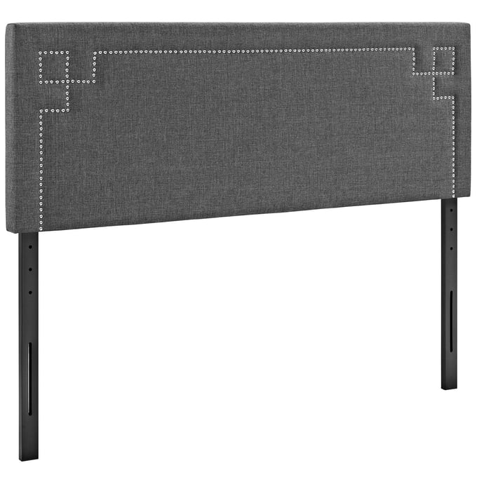 Modway Furniture Josie Gray Queen Upholstered Headboard MOD-5402-GRY