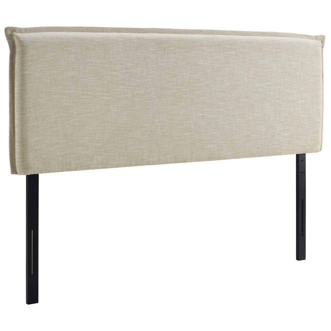 Modway Furniture Camille Beige Queen Upholstered Headboard MOD-5407-BEI