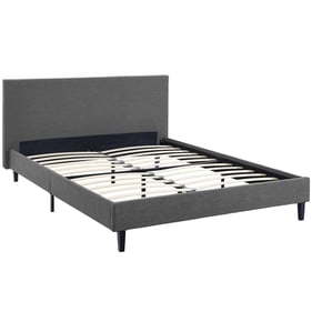 Modway Furniture Anya Gray Fabric Full Bed