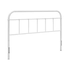 Modway Furniture Serena White Queen Steel Headboard