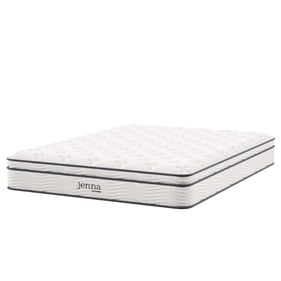 Modway Furniture Jenna White 10 Inch King Innerspring Mattress