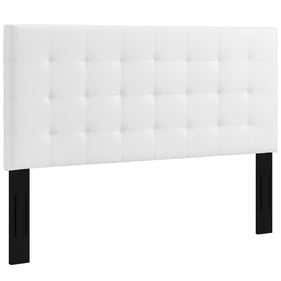 Modway Furniture Paisley White Faux Leather Full Queen Headboard