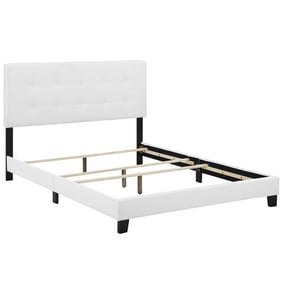 Modway Furniture Amira White Fabric Full Bed