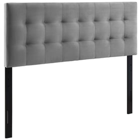 Modway Furniture Lily Gray Velvet Queen Headboard