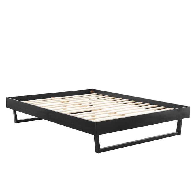 Modway Furniture Billie Black Wood Full Platform Bed Frame MOD-6213-BLK