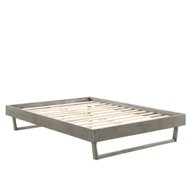 Modway Furniture Billie Gray Wood Queen Platform Bed Frame