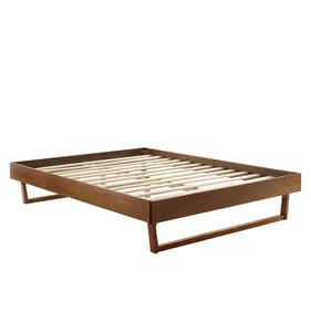 Modway Furniture Billie Walnut Wood King Platform Bed Frame