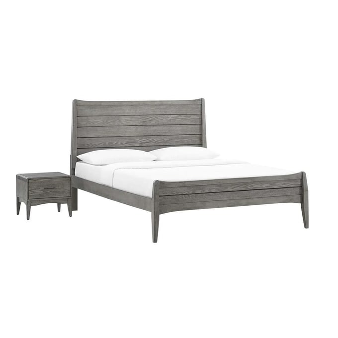 Modway Furniture Georgia Gray 2pc King Bedroom Set MOD-6239-GRY-BR-S1