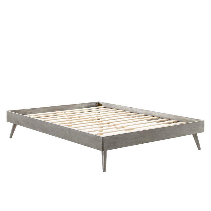 Modway Furniture Margo Gray King Platform Bed Frame MOD-6231-GRY