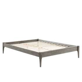 Modway Furniture June Gray Twin Platform Bed Frame