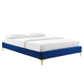 Modway Furniture Sutton Navy Velvet Full Bed Frame