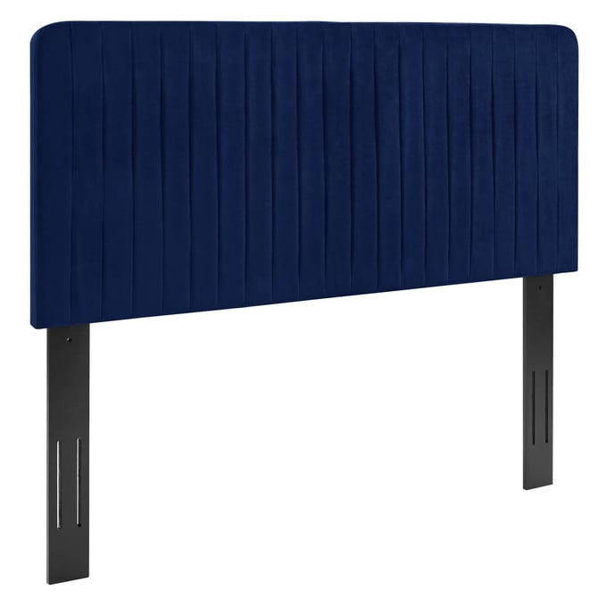 Modway Furniture Milenna Navy Velvet Full Queen Headboard MOD-6339-NAV