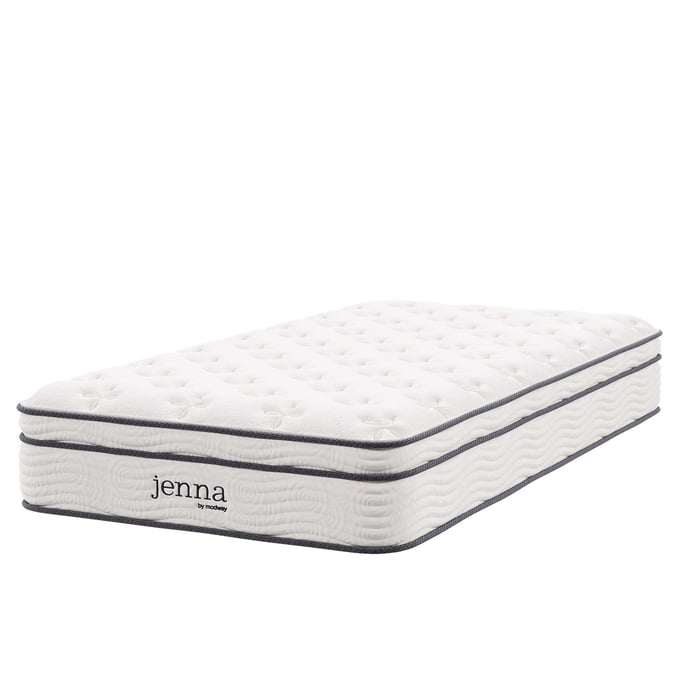 Modway Furniture Jenna White 10 Inch Twin XL Innerspring Mattress MOD-6363-WHI