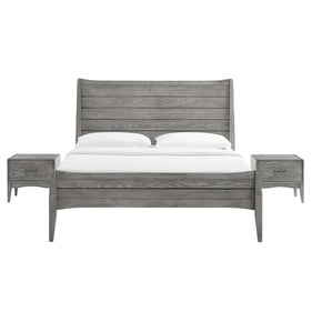 Modway Furniture Georgia Gray 3pc Queen Bedroom Set