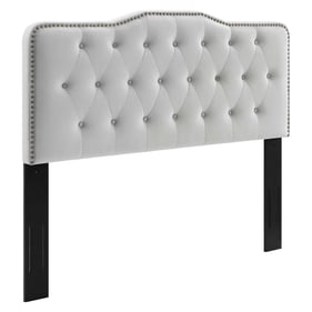 Modway Furniture Sophia Light Gray Velvet King Cal King Headboard