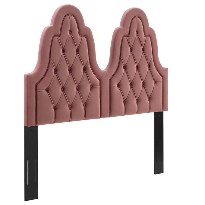 Modway Furniture Augustine Dusty Rose Velvet Full Queen Headboard MOD-6414-DUS