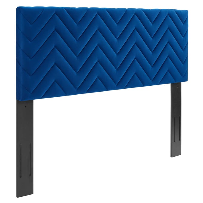 Modway Furniture Mercy Navy Velvet Twin Headboard MOD-6658-NAV