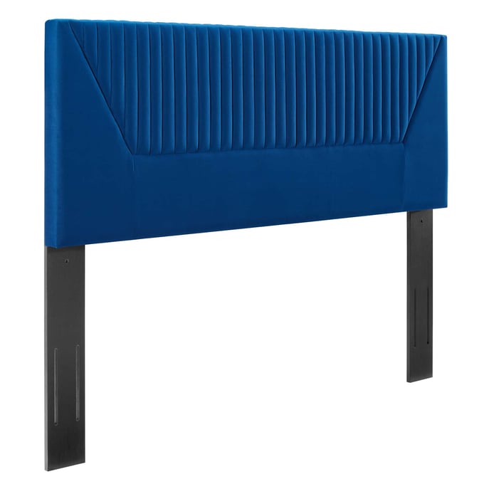 Modway Furniture Patience Navy Velvet Twin Headboard MOD-6667-NAV