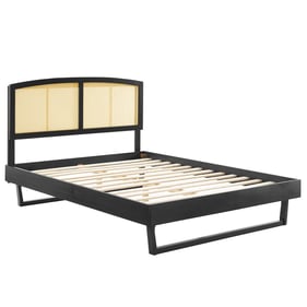 Modway Furniture Sierra Black Full Platform Bed With Angular Legs