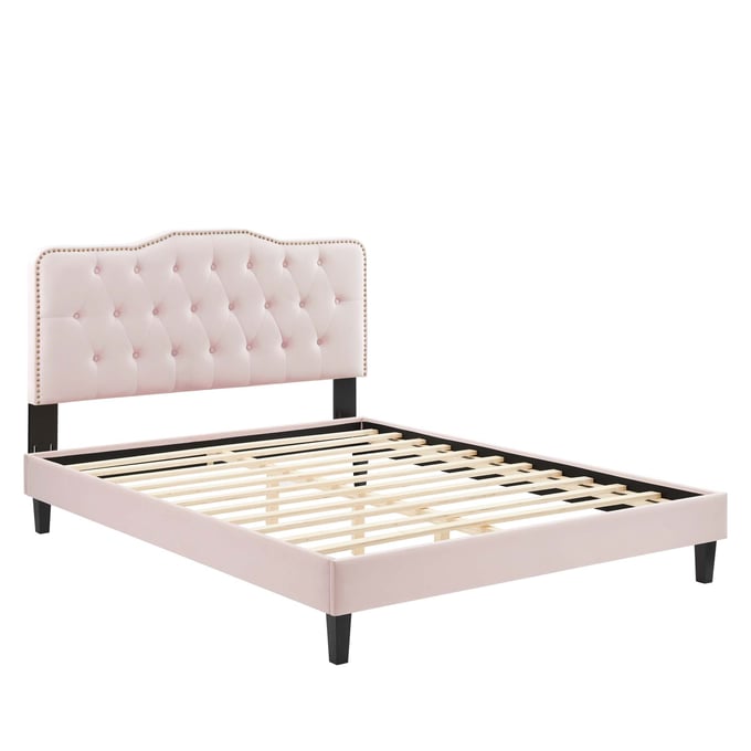 Modway Furniture Amber Pink Queen Platform Bed MOD-6777-PNK