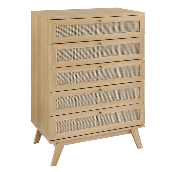 Modway Furniture Soma Oak 5 Drawer Chest MOD-7052-OAK