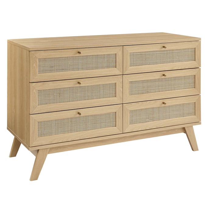 Modway Furniture Soma Oak 6 Drawer Dresser MOD-7053-OAK