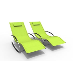 Moda Furnishings Green Two Lounge Chairs