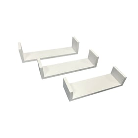 Moda Furnishings White Wall Shelf Wall Art - 18.89 x 24.8