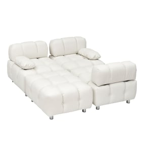 Moda Furnishings White Sectional