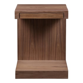 Moes Home Zio Walnut Side Table