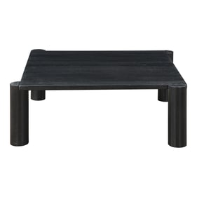 Moes Home Post Black Square Coffee Table