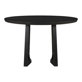 Moes Home Silas Black Ash Round Dining Table