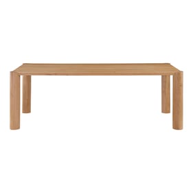 Moes Home Post White Natural Dining Table