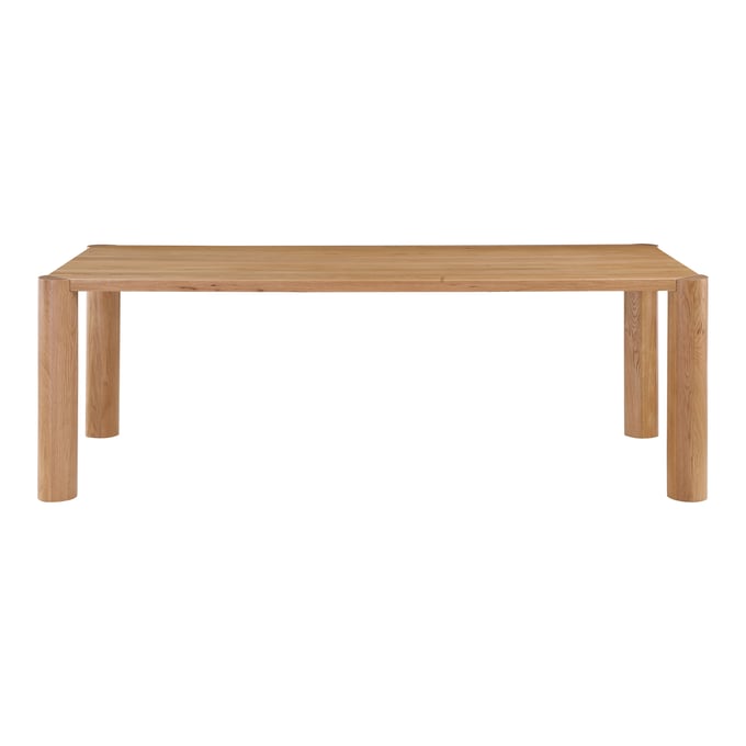 Moes Home Post White Natural Dining Table MOE-BC-1111-18-0