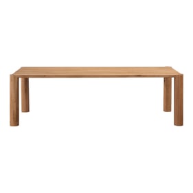 Moes Home Post White Natural Large Dining Table