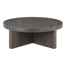 Moes Home Folke Dark Brown Round Coffee Table