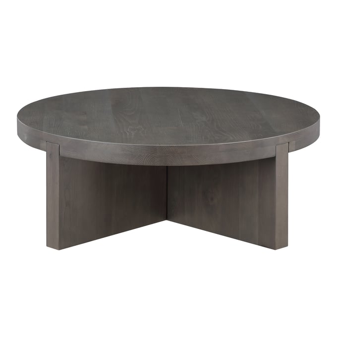 Moes Home Folke Dark Brown Round Coffee Table MOE-BC-1117-21