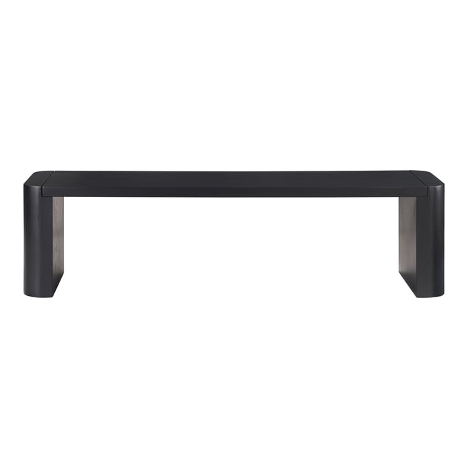 Moes Home Post Black Small Dining Bench MOE-BC-1120-02-0